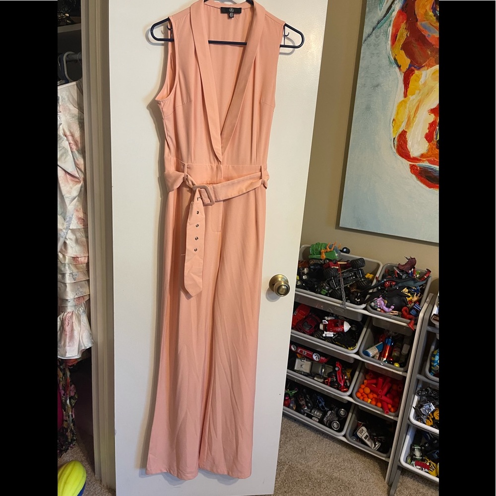 Missguided belted jumpsuit